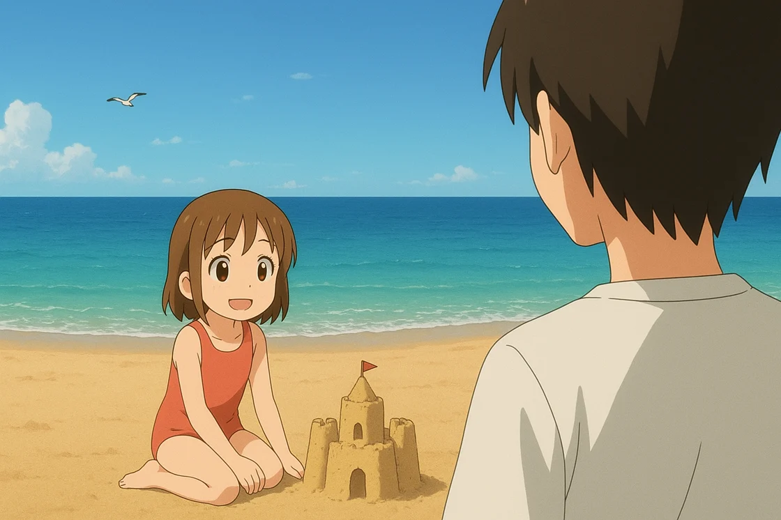 Kind und Junge am Strand 2